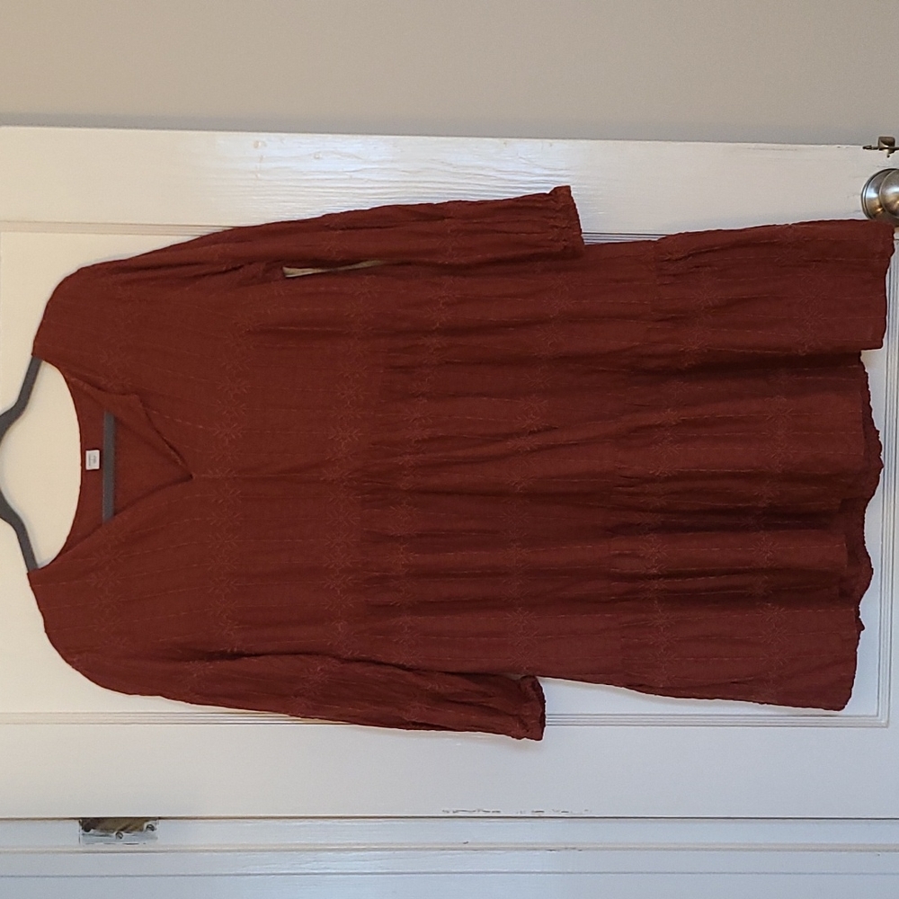 Tiered Long Sleeve Dress